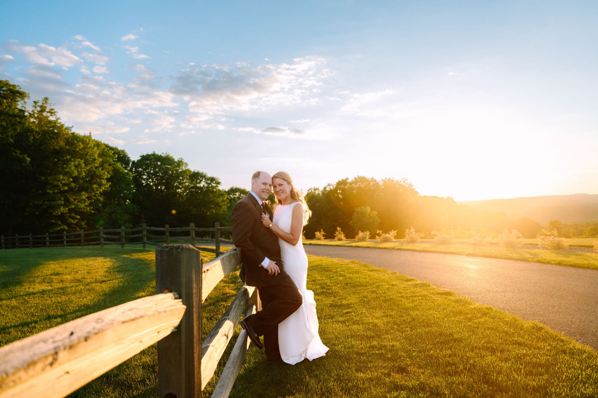 Greg and Sonnie in the last light of the evening